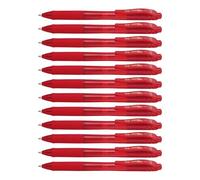 Pentel EnerGel-X - Bolígrafos retráctiles (12 unidades, punta de 0,7 mm), color rosso