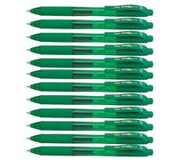 Pentel EnerGel-X - Bolígrafos retráctiles (12 unidades, punta de 0,7 mm), color Verde