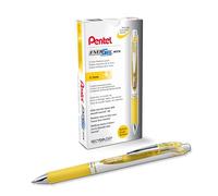 Pentel EnerGel XM BL77 - Bolígrafo de gel (12 unidades), color amarillo