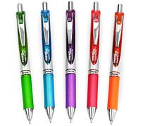 Pentel EnerGel XM BL77 Bolígrafo retráctil de tinta de gel líquida, 0,7 mm, 54 % reciclado, paquete de 5 unidades