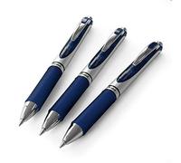 Pentel Energel XM BL77 - Retráctil Líquido Gel Bolígrafo - 0.7mm - 54% Recicladas - Azul Marino - Paquete de 3