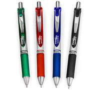Pentel EnerGel XM BL77 - Bolígrafos retráctiles (tinta de gel líquido), 0,7 mm, 54% reciclado, tonos primarios