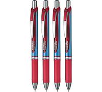 Pentel Energel XM BLN75 Roller Click, 0,5, Color Rojo