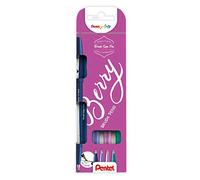 Pentel Pincel The Berry Brushes SES15B - Estuche que Contiene 4 Unidades de Pinceles Disponibles en Diferentes Colores, Perfecto para Utilizar en Colegios