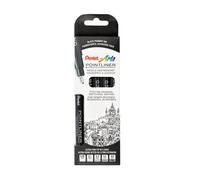 Pentel - estuche de 5 unidades de rotulador pointliner calibrado pigme