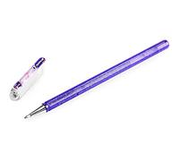 Pentel Hybrid K110 Dual Metallic - Bolígrafo de gel líquido, color violeta claro/rojo metálico y azul