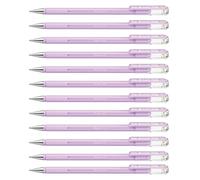 Pentel Hybrid Milky K108P Bolígrafo Gel 0.8mm Violeta Pastel Pack 12