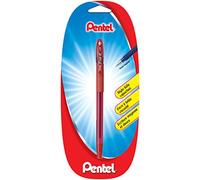 Pentel Ifeel-it! BX487 - Bolígrafo (punta media, 0,7 mm, blíster x1), color rojo