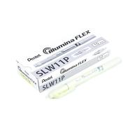 Pentel Illumina Flex SLW11P - Lote de 10 subrayadores (2 puntas, pastel, amarillo)