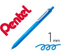 Pentel Izee 1.0mm Bolígrafo Retráctil Cielo Azul - PENTEL