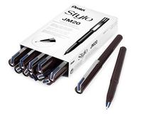 Pentel JM20 Bolígrafo Fuente Desechable Tinta Azul Marino Paquete De 12