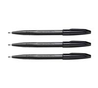 Pentel Bolígrafo S520-A – Punta sintética – Negro