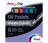 Juego de 6 pasteles al óleo Pentel - Colores metálicos