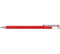 Pentel K110-VBX Mattehop - Bolígrafo roller de tinta de gel con tinta de alta cobertura en acabado mate, modelo con tapa, 1 unidad, color rojo