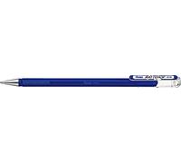 Pentel K110-VCX Mattehop - Bolígrafo roller de tinta de gel con tinta de alta opacidad en acabado mate, modelo con tapa, 1 unidad, color azul