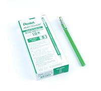 Pentel K110-VDX Mattehop - Bolígrafo de tinta de gel con tinta de alta opacidad en acabado mate, modelo con tapa, 1 unidad = 12 unidades, color verde