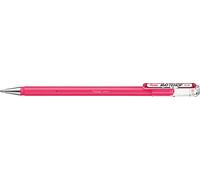 Pentel K110-VPX Mattehop - Bolígrafo roller de tinta de gel con tinta de alta opacidad, acabado mate, modelo con tapa, 1 unidad, color rosa