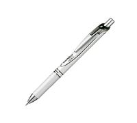 Pentel Lápiz mecánico, Energize, 0,5 mm, blanco perla y negro (PL75-AW)