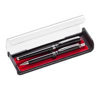 Pentel Libretto Roller Gel Pen and Pencil Set with Gift Box Pen 0.7mm and Pencil 0.5mm Black Barrels (K6A8A-A)