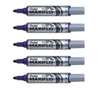 Pentel - Lote de 5 rotuladores para pizarra blanca MAXIFLO MWL5M, color morado
