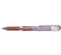 Pentel - Lote de 6 bolígrafos tinta de gel K230 M, bronce