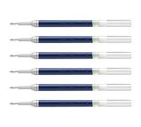 PENTEL Lote de 6 recambios LR7 para Roller Energel Point 0,7 Trazado 0,35 mm azul noche