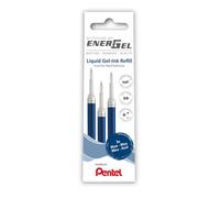 Pentel LR7-3C - Recambio para bolígrafos EnerGel (3 unidades), color azul