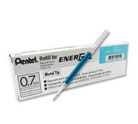 Pentel lr7-s recambios para EnerGel - Bolígrafo de gel, 0,7 mm, punta de metal,