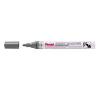 Pentel Marcador de pintura MMP10-MA, con tinta de efecto expresiva, color negro metálico, línea de 2,5 mm, 1 unidad.