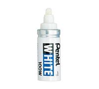 Pentel - Marcador grueso punta de fibra Pentel White 100W 5 5-6 5 mm