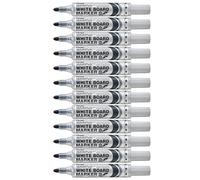 Pentel Maxiflo - Lote de 12 rotuladores para pizarra blanca (punta grande, tinta líquida), color violeta