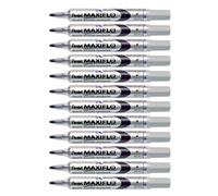 Pentel - Marcador Maxiflo para pizarra blanca de punta media. Color violeta. - Pack de 12