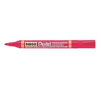 Pentel - Marcador permanente apto para casi todas las superficies. Color rojo - Pack de 12