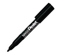 Pentel - Marcador permanente punta cónica. Color negro. - Pack de 12 1 unidad (P