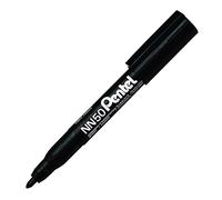 Pentel - Marcador permanente punta cónica. Color negro. - Pack de 12