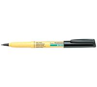 Pentel - Marcador textil Green-label color negro. - Pack de 12