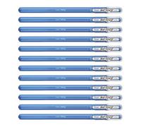 Pentel Mattehop - Juego de 12 bolígrafos de gel (1,0 mm), color azul
