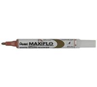 Pentel Maxiflo Green Label marcador para pizarra blanca con punta cónica, color marrón
