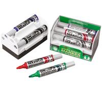 Pentel maxiflo marcador 4 pieza(s) punta cónica negro, azul, verde, r