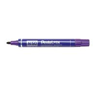 Pentel N50 marcador permanente punta redonda con aluminio barril impermeable tinta - violeta