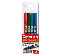 Pentel N50S Marcador permanente Slim punta fina taschina, varios colores
