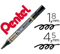 Pentel N860 Marcador negro biselado permanente