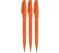 Pentel naranja Original Sign Pen S520 rotuladores punta de fibra color Fineliner 2 mm punta 1 mm ancho de línea (3 unidades)