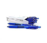 Pentel Needle Fine Tip - Paquete de 12 bolígrafos de tinta gel con trazo fino, azul