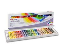 Pentel Lápices Oil Pastel – caja de 25 colores surtidos