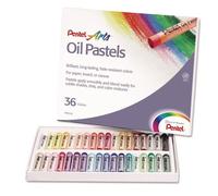 Pentel Oil Pastels - Juego de ceras pastel al aceite, 36 unidades