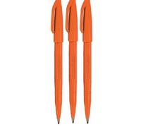 Pentel Orange Original Sign Pen S520 Rotuladores con punta de fibra Color Fineliner Punta de 2 mm Ancho de lnea de 1 mm (paquete de 3)