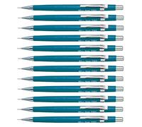 Pentel P200 Series Lápiz Mecánico 0.7mm Lead, 1 Paquete Of 12 Lápices - Azul, 12