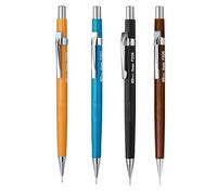 Pentel P200 Series Portaminas - Automático, lápiz de dibujo recargable - 1 de cada tamaño - Paquete de 4 - 0,3 mm/0,5 mm/0,7 mm/0,9 mm