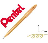 Pentel Pen con Punta de Fibra Sign Pen Amarillo Tostado